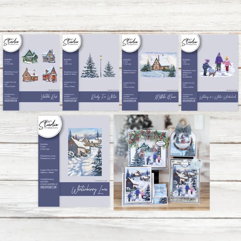 Flower Wall Panel - Weihnachten Yuletide Reihe Winterberry Lane Winter