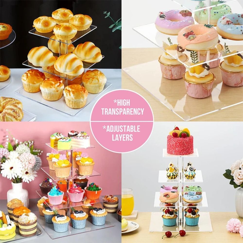 Cupcake-Ständer aus klarem Acr – Cupcake Stand Tier Bewertung und Preis