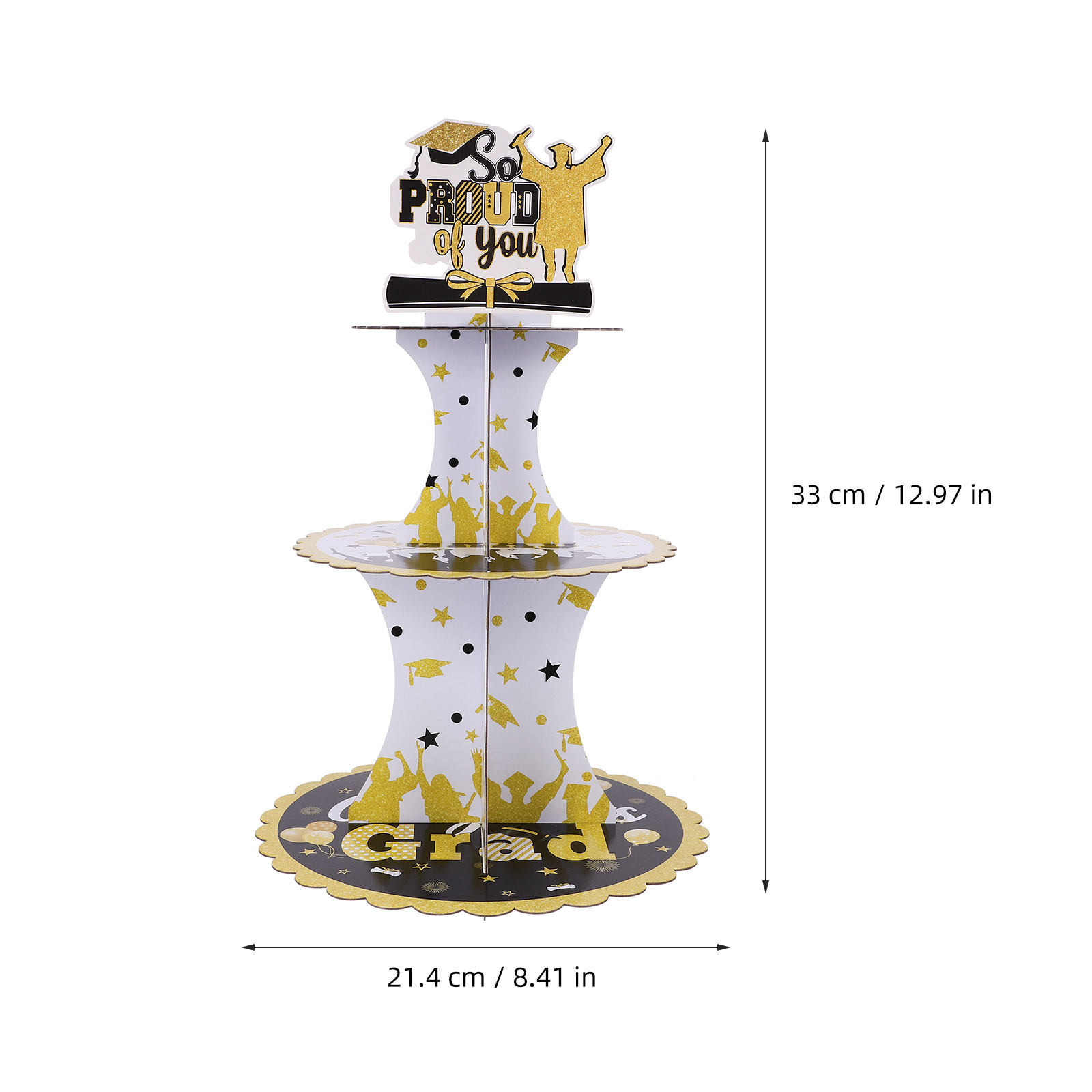 1 Set Dreistufiger Papier-Kuch – Cupcake Stand Tier Bewertung und Preis