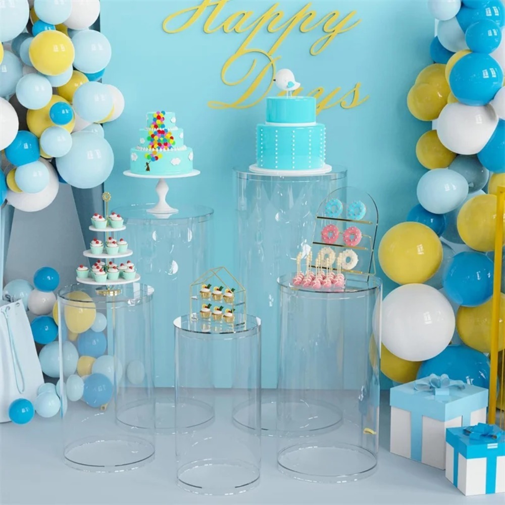 3/5 Stück Weiße Zylinderförmig – Event Party Bewertung und Preis